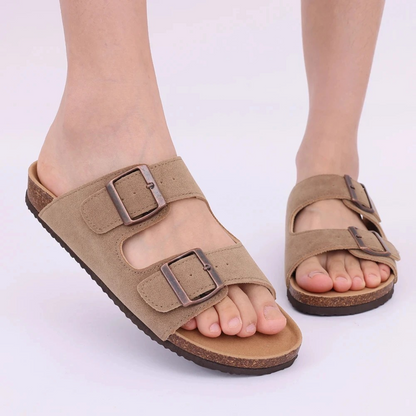 Sandalias de corcho para mujer con plantilla ergonómica y tiras ajustables – EVANIA