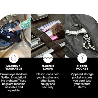 Bolsa de maquillaje con diseño elegante y apertura rápida – LAYLA