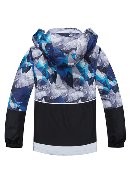 MILO - Abrigo impermeable para niños con capucha desmontable