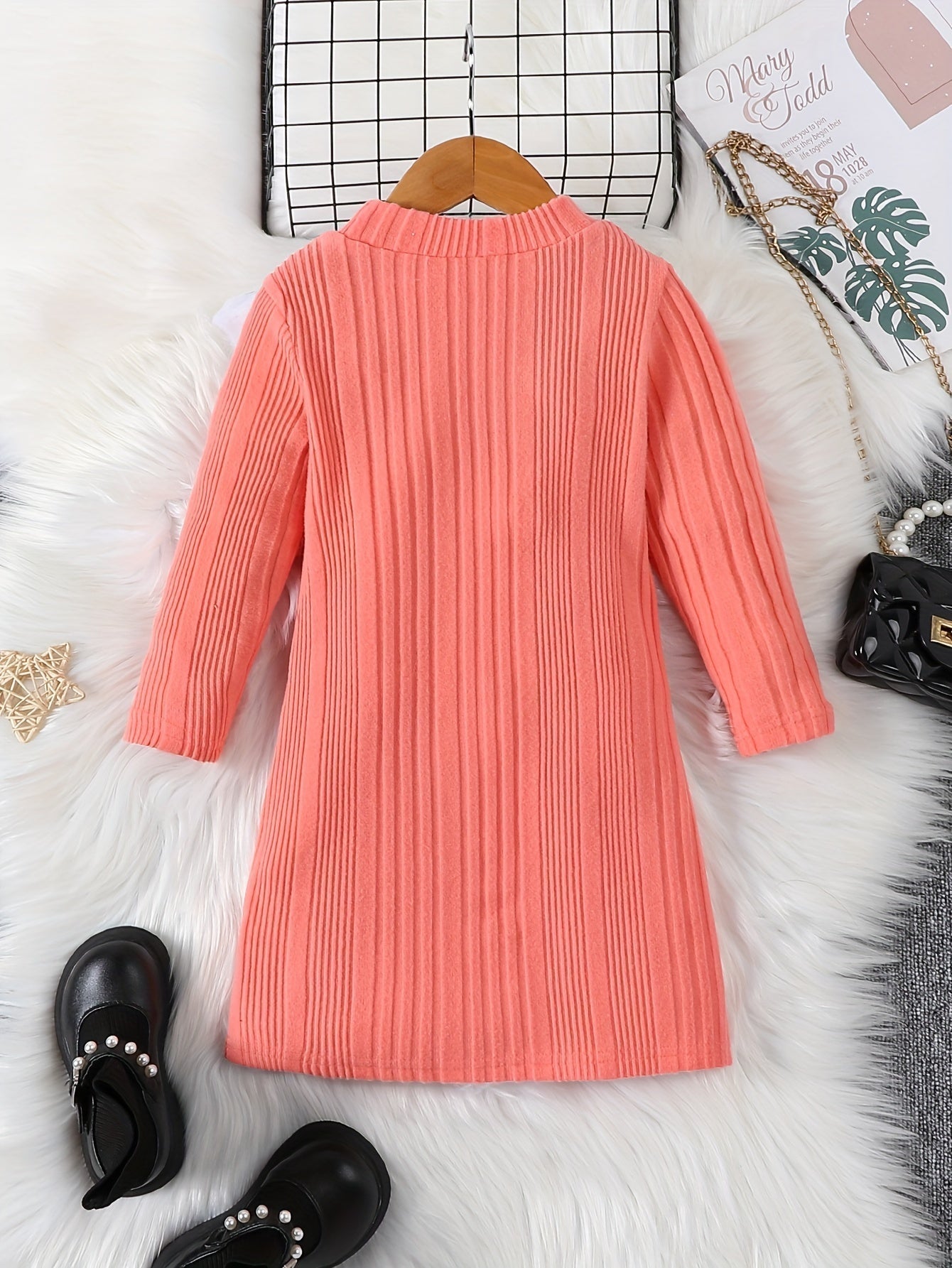 LIA - Jersey térmico largo de punto para niñas