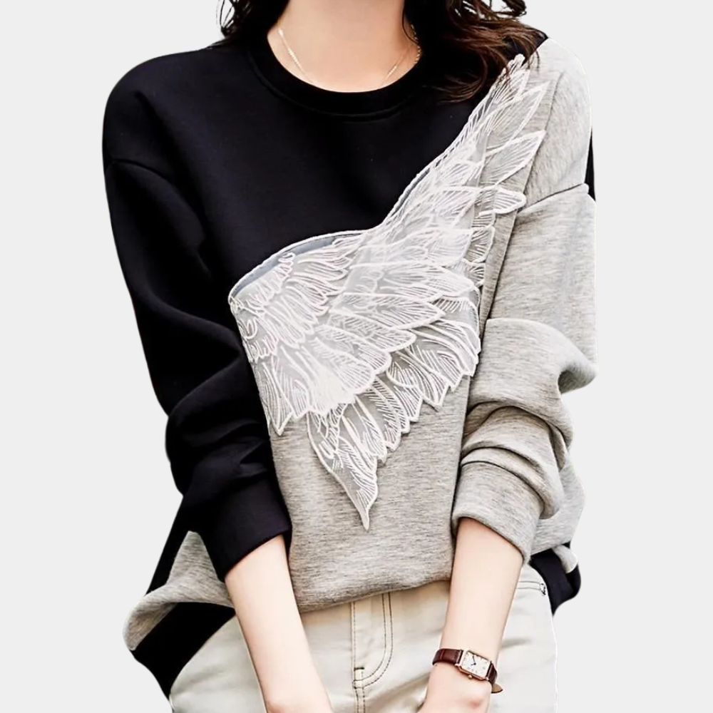 LIA - Sudadera manga larga para mujer