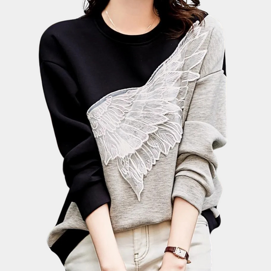 LIA - Sudadera manga larga para mujer