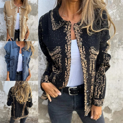 Blazer oversize de textura suave para mujer – LUNARIA