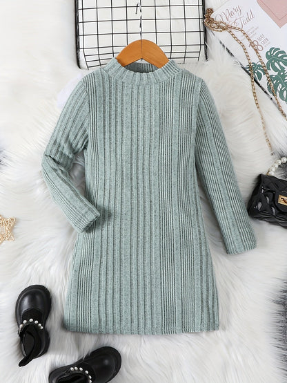 LIA - Jersey térmico largo de punto para niñas