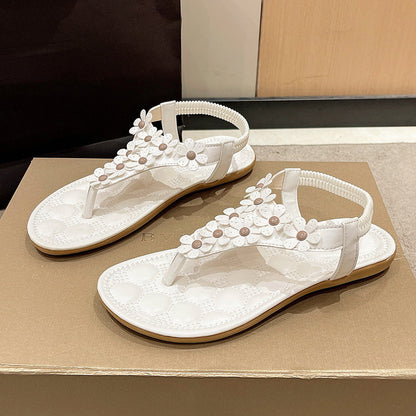 Sandalias ortopédicas para mujer con detalle floral y suela anatómica – SELVIA CONFORT