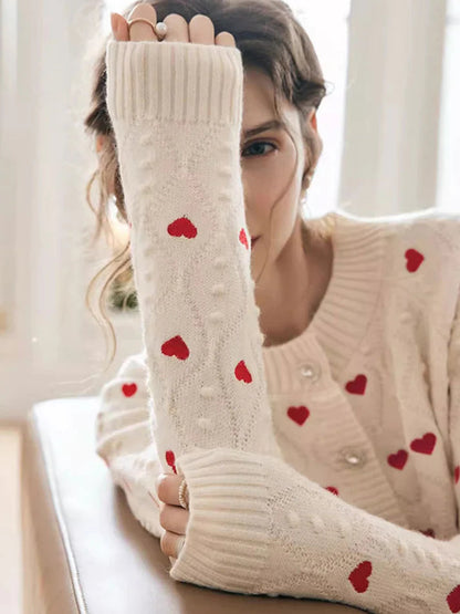 DILETTA – Cárdigan bordado con corazón para mujer