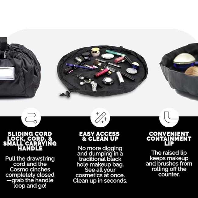 Bolsa de maquillaje con diseño elegante y apertura rápida – LAYLA