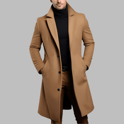 MARCOS - Abrigo largo de lujo para hombre