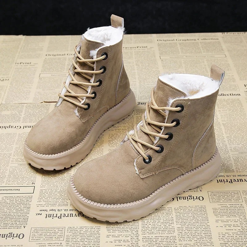 ISLA - Botines impermeables de invierno con plataforma para mujer