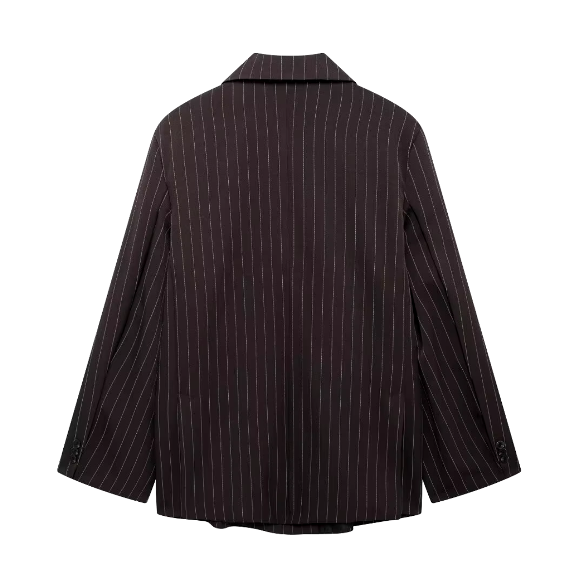 Blazer oversize de rayas con doble botonadura – NELSIE