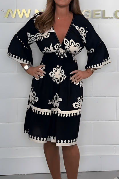 Vestido largo boho de verano con corte fluido y estilo relajado – BOHÉA