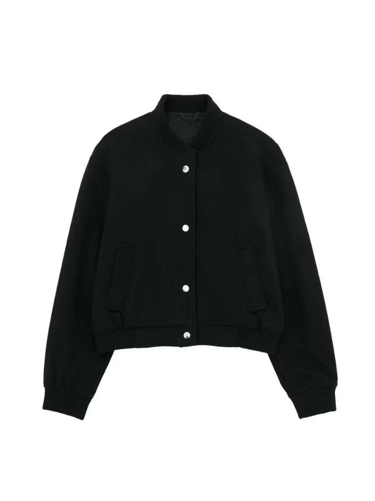 YFKE - Chaqueta bomber corta con estilo para mujeres