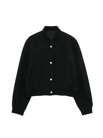 YFKE - Chaqueta bomber corta con estilo para mujeres