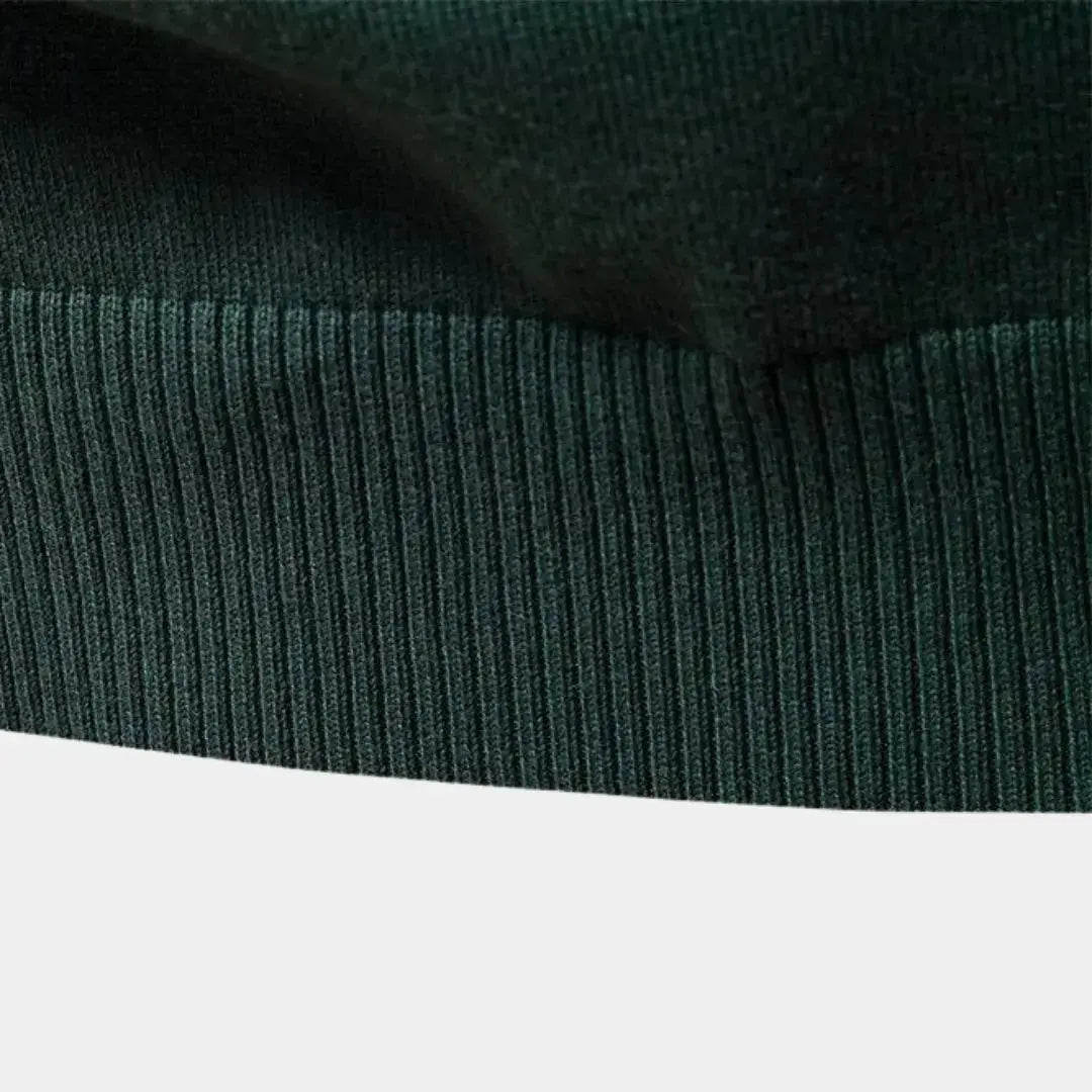 LUCAS - Jersey slim fit para hombre con media cremallera