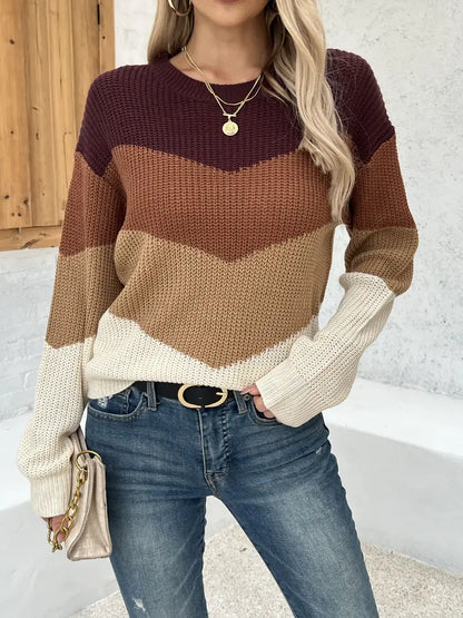 FELICIA - Suéter de punto colorido para mujer