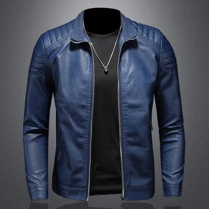 KAI - Chaqueta bomber casual con cremallera completa para hombre