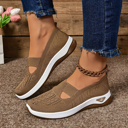 Zapatillas slip-on con cuña ligeras y transpirables para mujer – SERENA