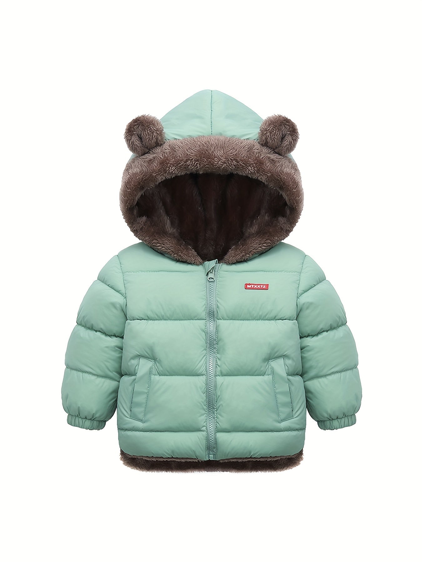 LOKI - Abrigo de invierno para niños con forro de piel sintética