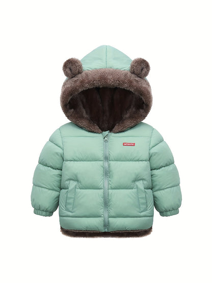 LOKI - Abrigo de invierno para niños con forro de piel sintética