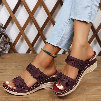 Sandalias con cuña elegantes y cómodas para mujer, perfectas para cualquier ocasión – ELARA