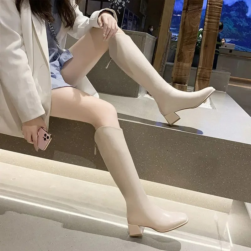 AMELIE - Botas altas casuales a prueba de viento para mujer