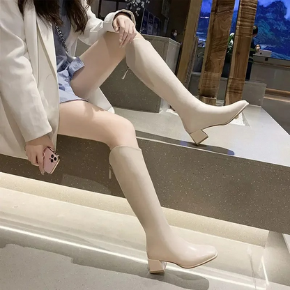 AMELIE - Botas altas casuales a prueba de viento para mujer