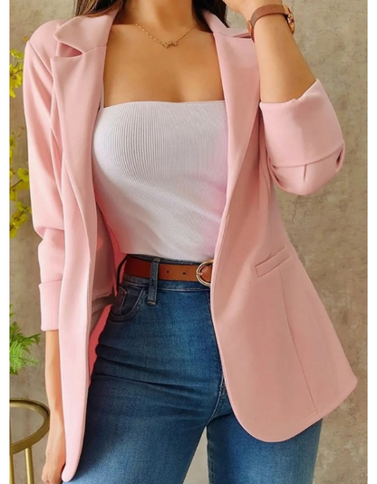 MIREIA - Blazer sin cierre para mujer, ideal para el día a día