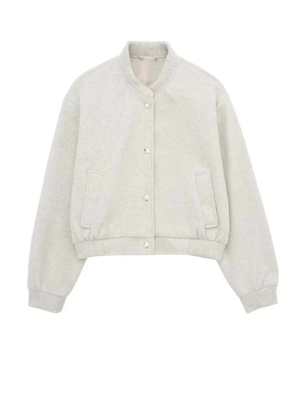 YFKE - Chaqueta bomber corta con estilo para mujeres