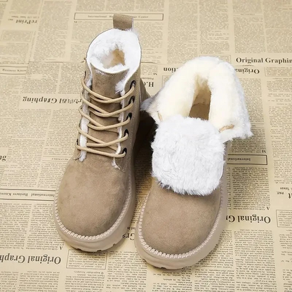 ISLA - Botines impermeables de invierno con plataforma para mujer