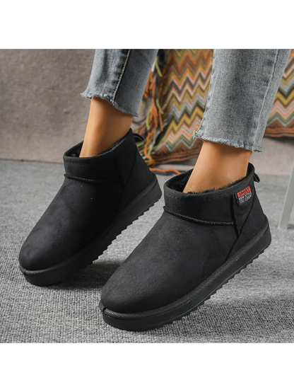 LINA - Botas de invierno ligeras, planas y forradas