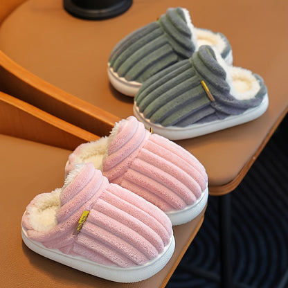 EMMA - Zapatillas de casa de felpa suave y acogedora para niños y niñas