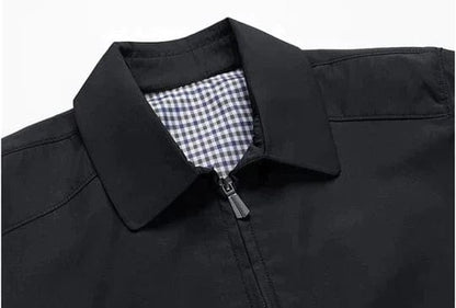 LEIF - Chaqueta clásica casual con forro de cuadros para hombre