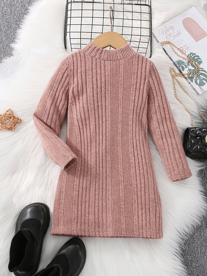 LIA - Jersey térmico largo de punto para niñas