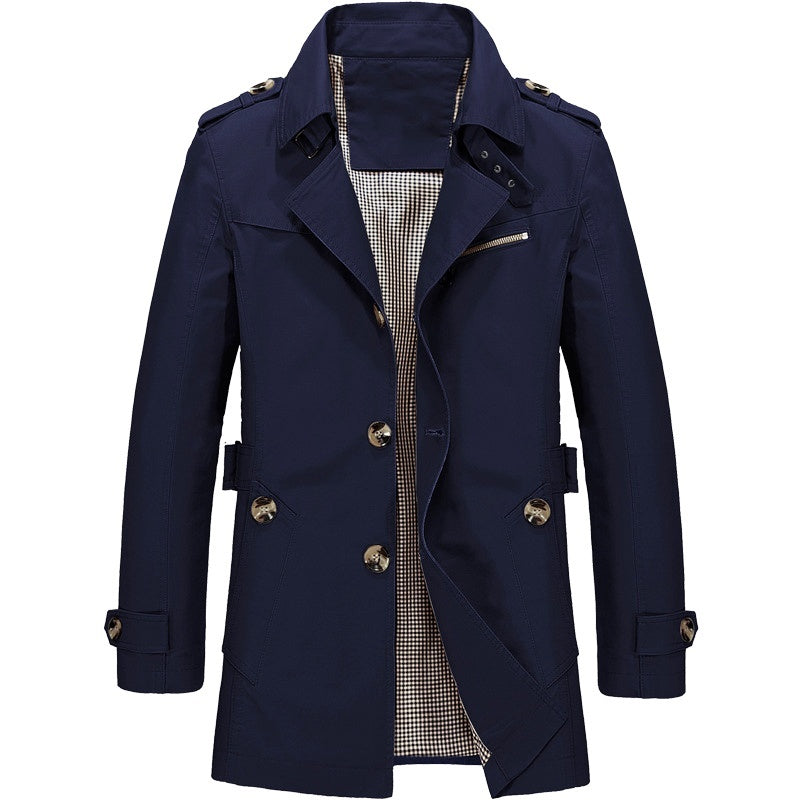 MARIE - Trench coat clásico con doble fila de botones para mujer