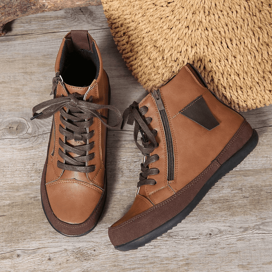 Botas altas de mujer con cremallera y plantilla cómoda – LIVARA