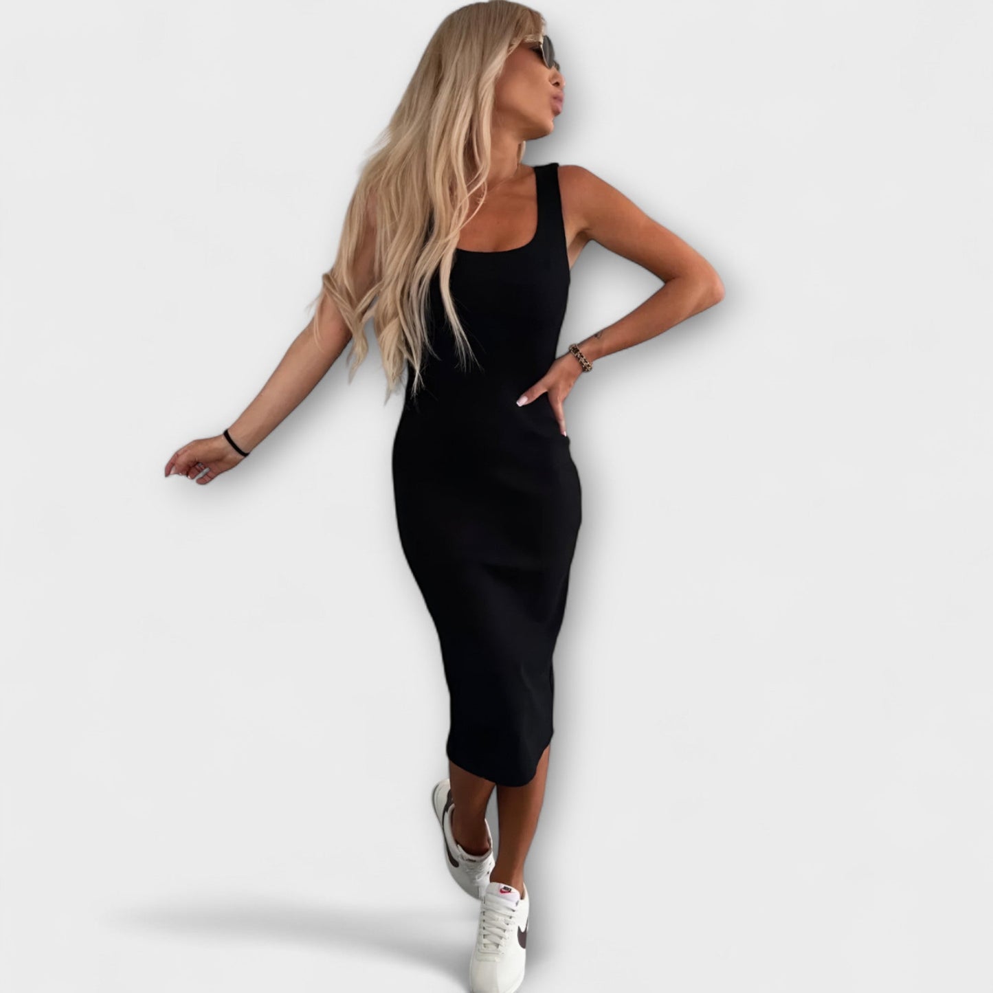 Vestido midi ajustado con chaqueta a juego para mujer – HERMINIA