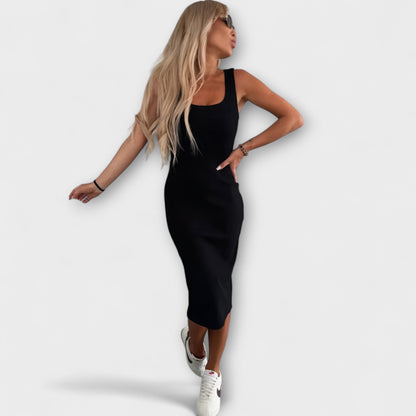 Vestido midi ajustado con chaqueta a juego para mujer – HERMINIA