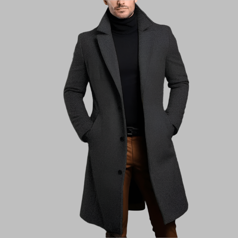 MARCOS - Abrigo largo de lujo para hombre