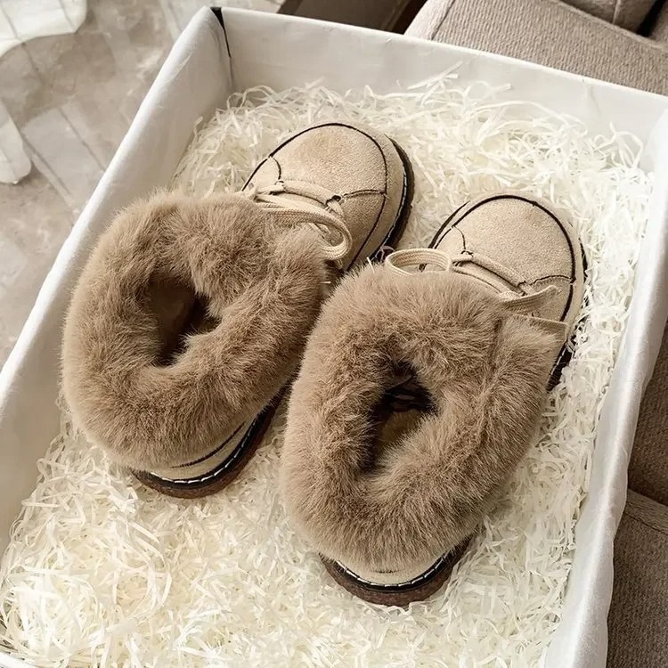 LYRA - Botas de invierno con forro de pelo y suela gruesa para mujer