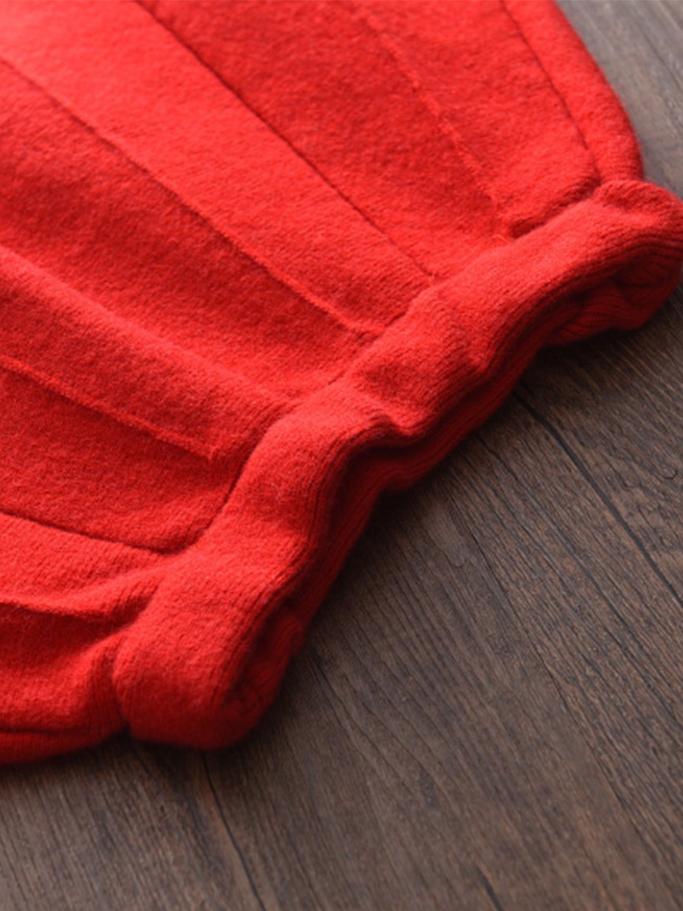 LILOU - Conjunto de cárdigan de punto y falda plisada para niñas