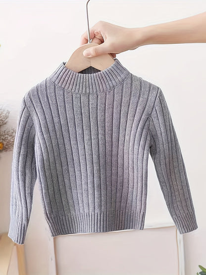 FELICIA - Jersey casual de cuello alto para niñas