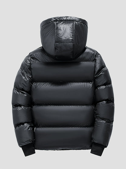 NORDEN - Abrigo puffer de invierno holgado con capucha para hombre