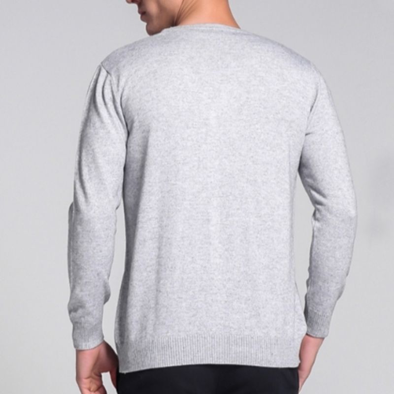 HUGGO - Cárdigan clásico de punto con botones para hombre