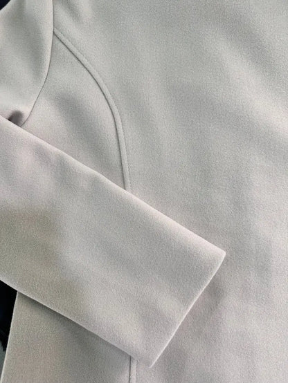 ISABELLA - Abrigo largo cruzado de estilo clásico para mujer