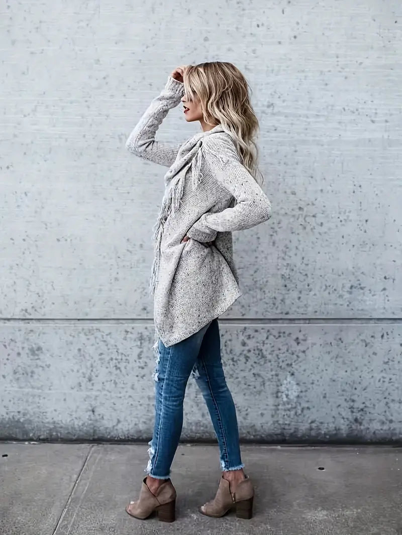 MAEVA - Suéter tipo túnica de punto para mujer