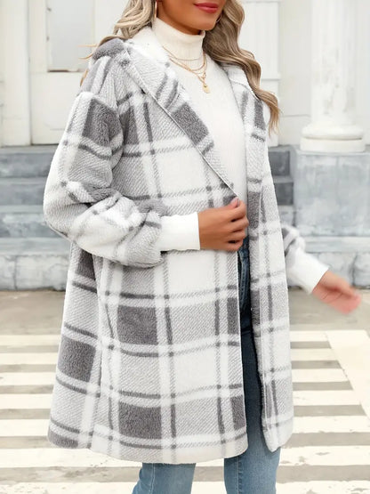 ARIA - Cárdigan de felpa suave con capucha para mujer