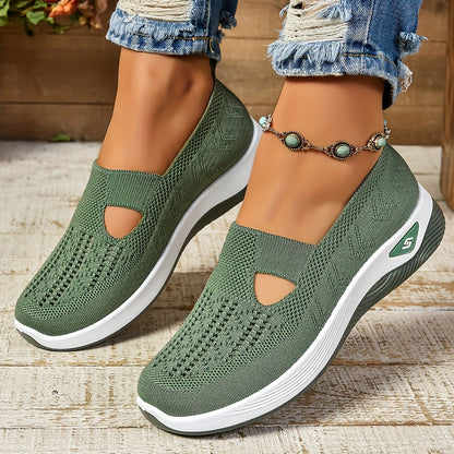 Zapatillas slip-on con cuña ligeras y transpirables para mujer – SERENA