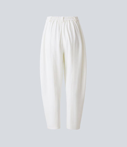 Pantalón holgado de mujer con cintura alta – CLAUDINA