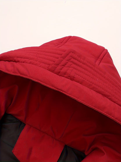 LUKAS - Abrigo de invierno con capucha y cremallera para niño