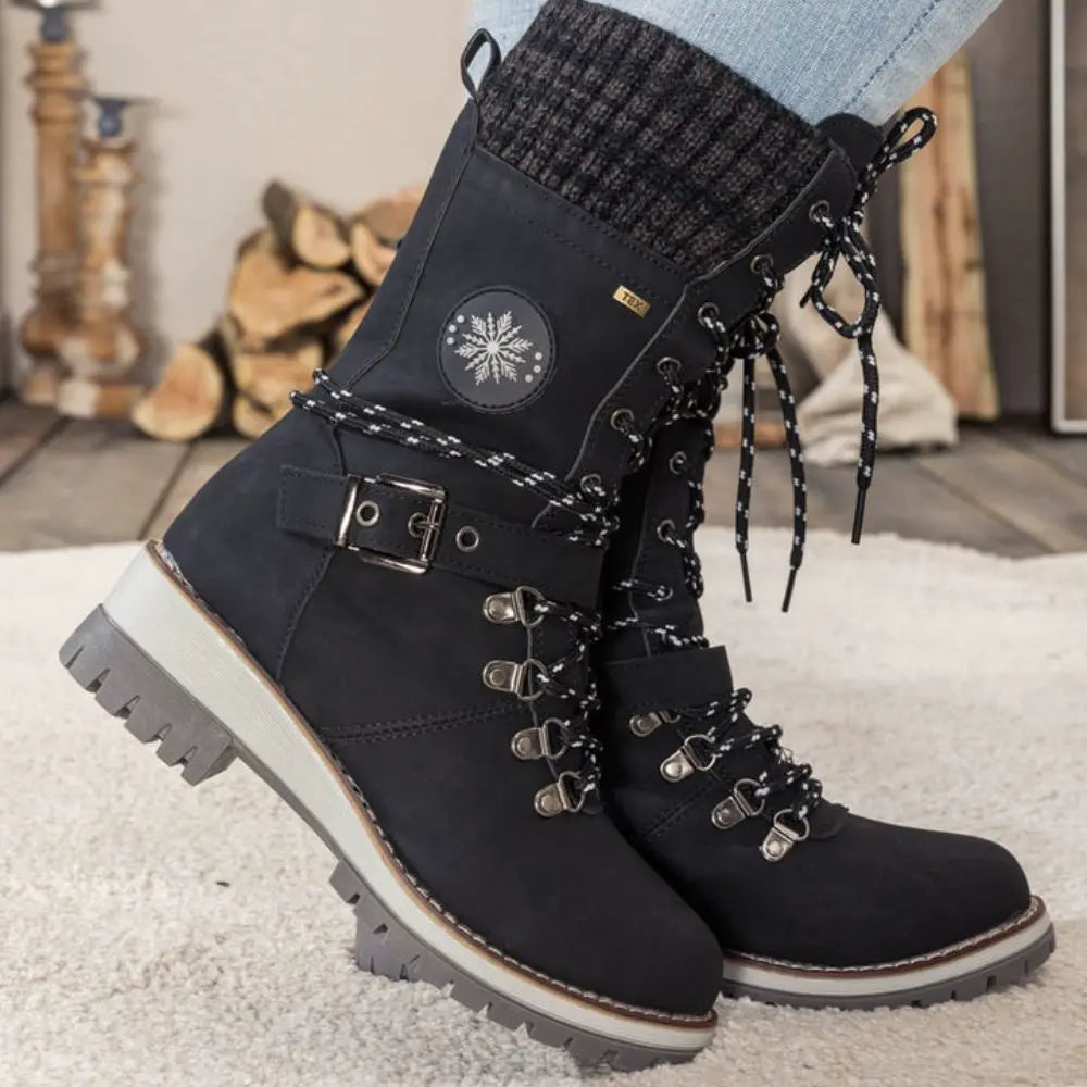 Botas de invierno impermeables para mujer con suela antideslizante – SNOWRA